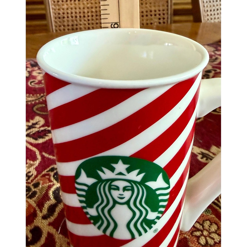 Starbucks 2019 Holiday Collection Candy Cane Stripe Coffee Mug (16 oz)
